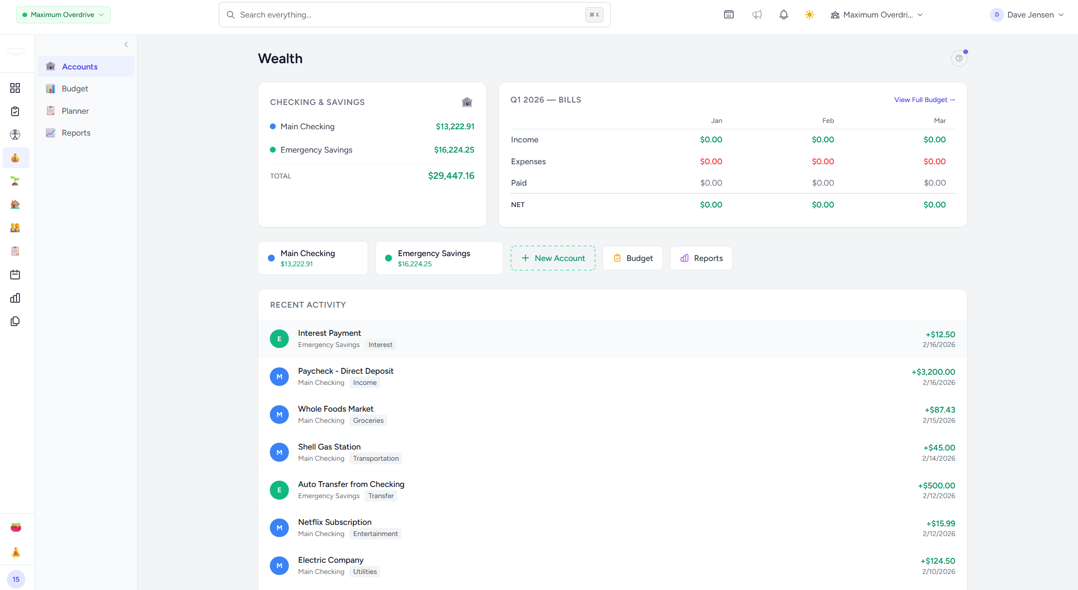 HALO Wealth Dashboard